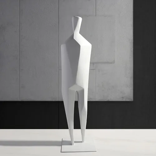 Vista 6 de Escultura de estatua de feng shui chino, estilo moderno y simple, figura abstracta, escultura, decoración de hotel, oficina, sala de estar, porche