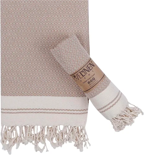 Vista 18 de Evelynen - Juego de 2 toallas de mano turcas para baño y cocina, toallas de mano bohemias con bucles para colgar, para cara, té, plato, cocina