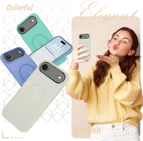 Vista 971 de Funda para Google Pixel 10 Pro XL, cubierta magnética mate, color negro Fit for MagSafe, Screen Protector included, Shockproof Military Grade
