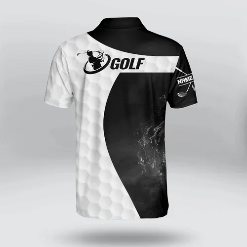 Vista 3 de LASFOUR Camisas de golf divertidas personalizadas para hombres camisas de golf locas con calavera para hombres camisas de golf para hombre polo
