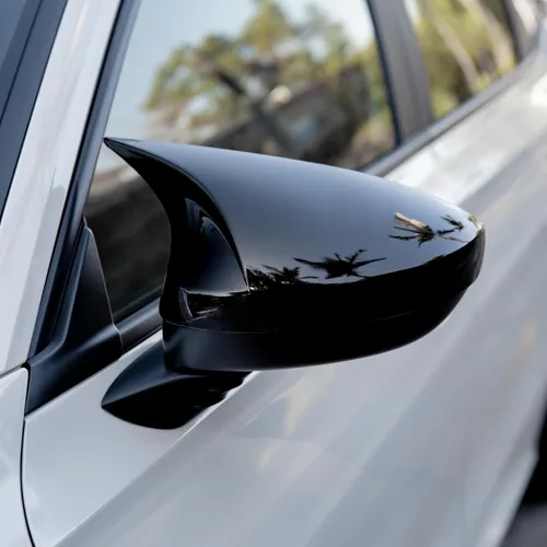 Vista 4 de Thenice - Funda para espejo retrovisor lateral para Honda Civic-2026, color negro brillante For 11th gen Civic side rearview mirror protector