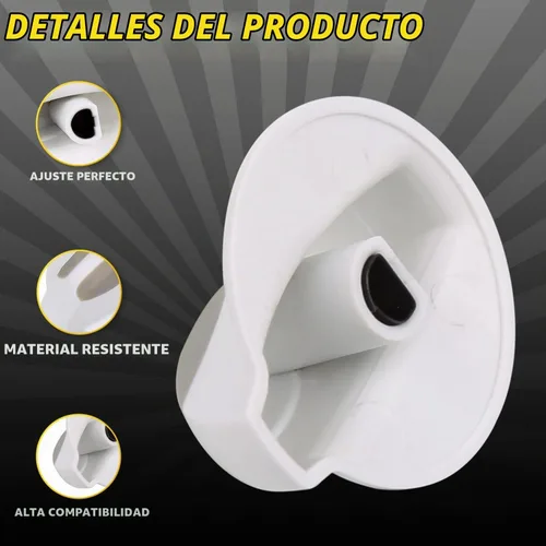 Vista 3 de Seentech 134844410 Perilla selectora para lavadora/secadora - Compatible con Frigidaire, Westinghouse, Electrolux - Reemplaza: AP4339026, 1460965