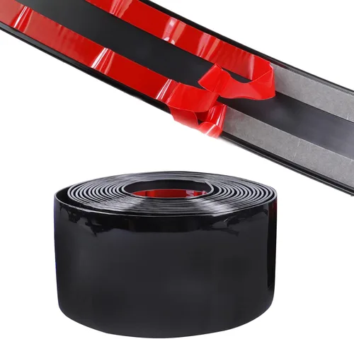 Vista 10 de Moldura Automotriz de 16 Pies de 1-3/16" (30mm) de Ancho Negro Brillante Molduras Laterales de Automóvil Protegidas contra UV Resistentes a Rayones