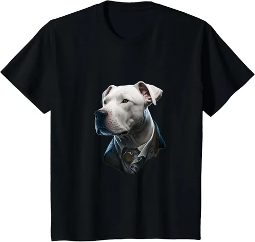 Vista 45 de Detective Dogo Argentino - Camiseta para perro, Negro