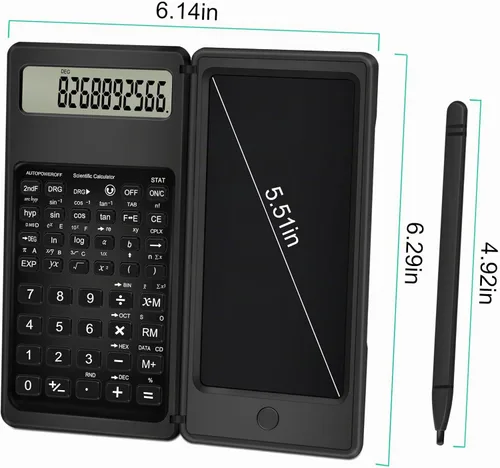 Vista 5 de TRELC Calculadora científica con bloc de notas, calculadora