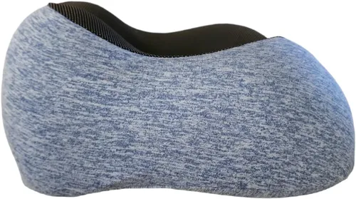 Vista 4 de Almohada cervical de viaje de espuma viscoelástica 100% pura para dormir Almohada de cuello de viaje portátil en forma de U Comodidad suave