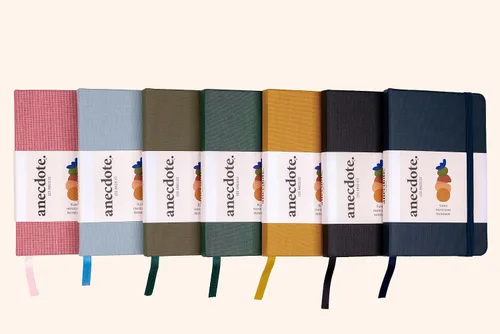 Vista 6 de ANECDOTE. Cuaderno pequeño (paquete de 2) – Diario de bolsillo de alta calidad para escribir notas – Compacto, duradero, diario de viaje ideal
