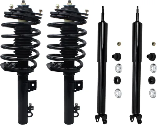 Vista 10 de Detroit Axle - Kit de amortiguadores de 4 puntales para Ford Escape 14-19, 2 puntales delanteros con resorte helicoidal 2 amortiguadores traseros