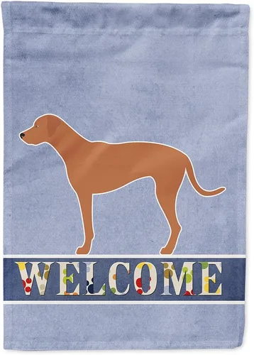 Vista 106 de Caroline's Treasures BB8334GF AIDI Bandera de jardín para perro de montaña del Atlas, bandera de buzón azul, bandera decorativa para patio exterior