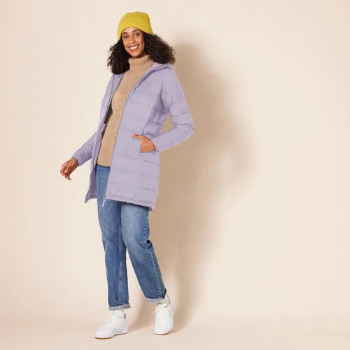 Vista 51 de Amazon Essentials - Abrigo acolchado, ligero y resistente al agua con capucha para mujer, disponible en talla extragrande