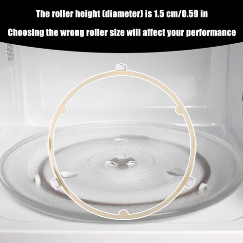 Vista 5 de 2 anillos de soporte para placa giratoria de microondas de 8.5 pulgadas/8.5 in / 21.5cm, accesorios de repuesto para GE Samsung Frigidaire