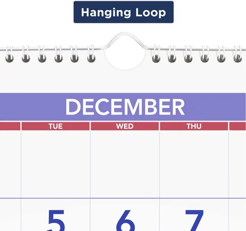 Vista 6 de AT-A-GLANCE Calendario de pared 2024, 12 x 27 pulgadas, grande, vertical, referencia de 3 meses (PM112824)