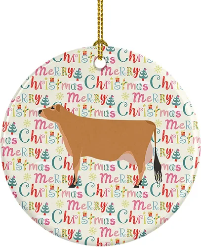 Vista 63 de Caroline's Treasures Adorno de cerámica de avestruz común para árbol de Navidad, decoración colgante para el hogar, Navidad, vacaciones, fiesta