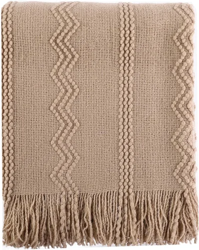 Vista 26 de BATTILO HOME Manta verde manzana para sofá, suave manta de punto de chenilla con borlas para la decoración del hogar, manta verde primavera