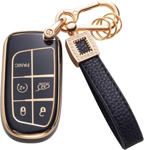 Vista 9 de Funda para llavero Benz, cordón de cuero con protección para llave inteligente, compatible con Clase A, Clase C, Clase G, Clase E y Clase S 2017-2021