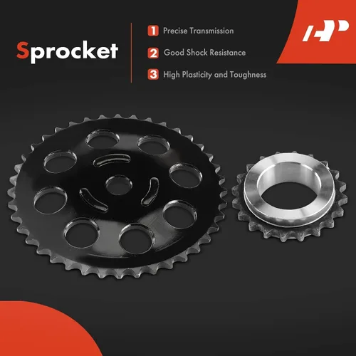 Vista 5 de A-Premium Kit de cadena de distribución del motor con tensor y más [compatible con DOHC, 4Cyl 1.6L] Compatible con Mini Cooper [Serie R56]