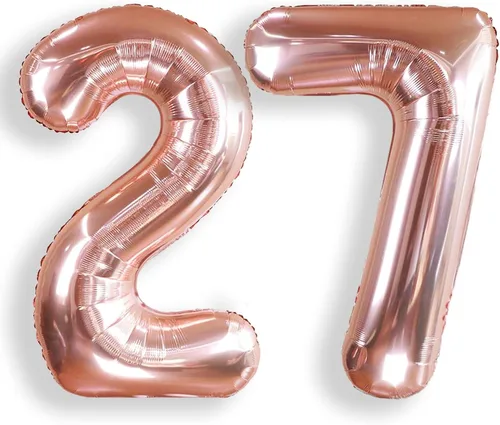 Vista 51 de AULE Globos grandes de 40 pulgadas con números 0 azules, globos grandes de números de aluminio, decoraciones de fiesta de cumpleaños de helio