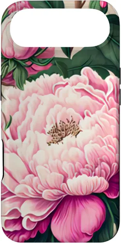 Vista 27 de Funda con diseño artístico de peonía rosa para iPhone 16