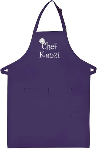 Vista 10 de Hecho en los EE. UU. Delantal Premium Bordado Personalizado para Adultos para Hombres Mujeres Día del Padre Día de la Madre Cocina Barbacoa Parrilla