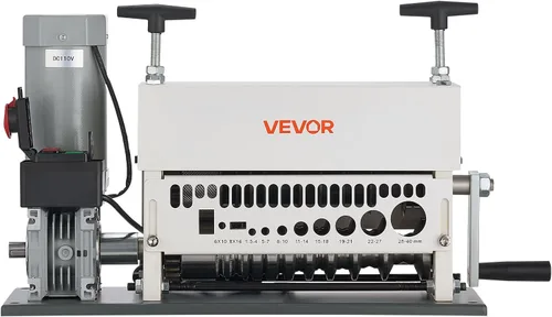 Vista 9 de VEVOR Máquina Pelacables Eléctrica, 0.06-1.57 pulgadas, Pelacables Automático de Cable de Cobre de 11 Canales, Herramienta Pelacables de 370W