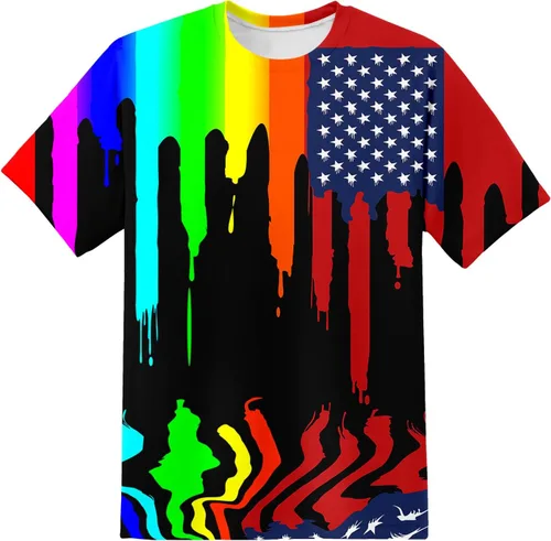 Vista 25 de Camiseta de manga corta con estampado 3D para niños y niñas de 6 a 16 años Bcm45-blanco