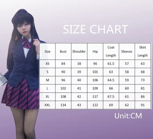 Vista 4 de Anime Komi Can't Communicate Cosplay Shouko Komi Najimi Osana Cosplay Traje de escuela secundaria marinero uniforme azul marino