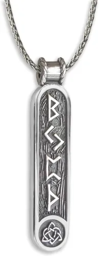Vista 24 de Viking Rune Formula Pendant Necklace for Men Women - 925 Sterling Silver - Norse Nordic Celtic Jewelry - Runes Protection Amulet - Matching