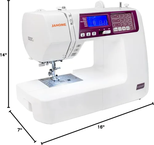 Vista 13 de Janome 4120QDC-G Máquina de coser y acolchar computarizada con kit de edredón adicional
