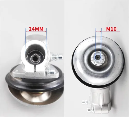 Vista 7 de Cabezal de engranajes de cortacésped de 0.945 in, 4/7/9/10 dientes, cabezal de engranajes universal para cortador de cepillo, accesorios