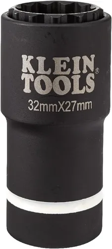 Vista 13 de Klein Tools Toma de impacto, métrica, unidad de 1/2 pulgada, enchufes profundos de 12 puntos
