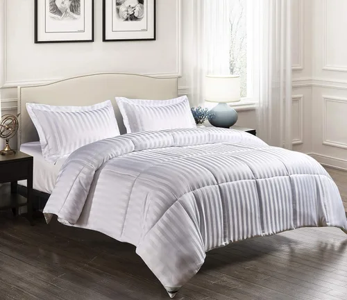Vista 17 de Blue Ridge Home Fashions Kathy Ireland-Essentials - Juego de edredón reversible de 3 piezas de microfibra con diseño de damasco, color chocolate