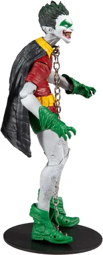 Vista 3 de McFarlane Toys DC Multiverse Robin Earth -22 (Dark Nights: Metal) Figura de acción de 7 pulgadas con piezas Build-A para figura de 'The Merciless