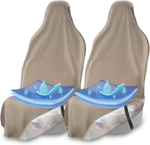 Vista 14 de EliteSport - Funda de asiento delantero, ajuste universal, impermeable, resistente al sudor, resistente al olor y lavable a máquina, protector
