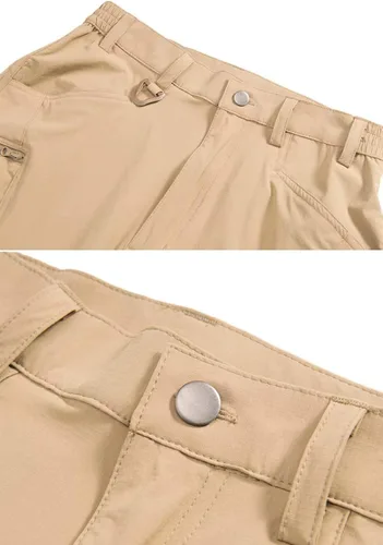 Vista 2 de MAGCOMSEN Pantalones tácticos para hombre, repelentes al agua, 8 bolsillos, tela Ripstop, pantalones de senderismo ligeros