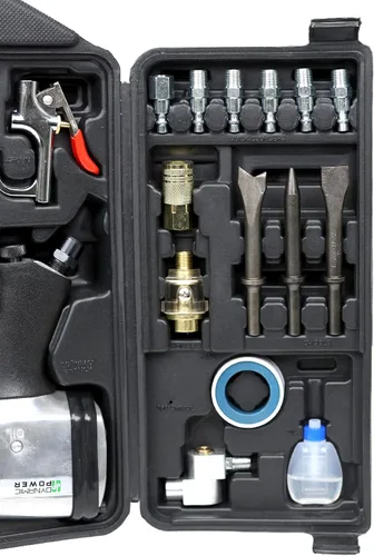 Vista 5 de DYNAMIC POWER Kit de herramientas neumáticas de 50 piezas. Llave de impacto de 1-1/2 pulgadas, llave de trinquete de 1-3/8 pulgadas, martillo de 5