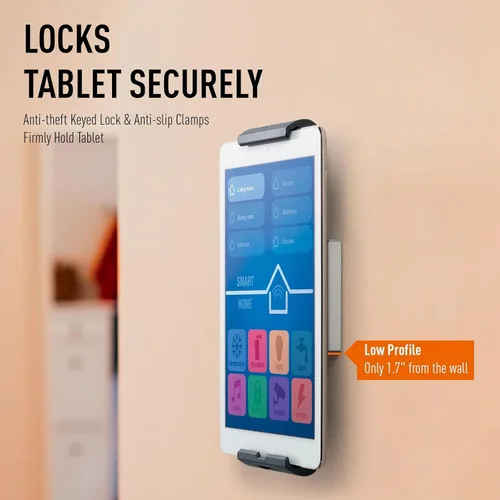 Vista 8 de Durable Soporte para tablet montado en la pared, plata/gris carbón