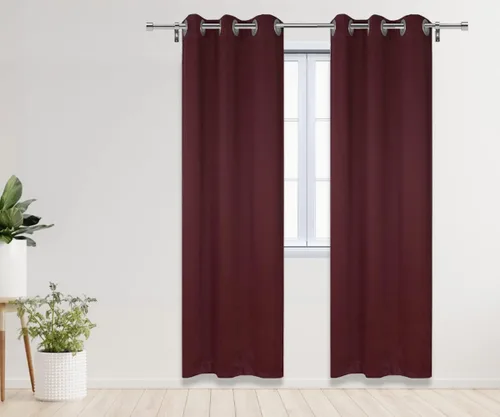 Vista 8 de YOUR CHAIR COVERS - Cortinas opacas de poliéster con ojales - (negro 52 x 63 pulgadas - juego de 2) - para oscurecer la habitación, dormitorio, sala