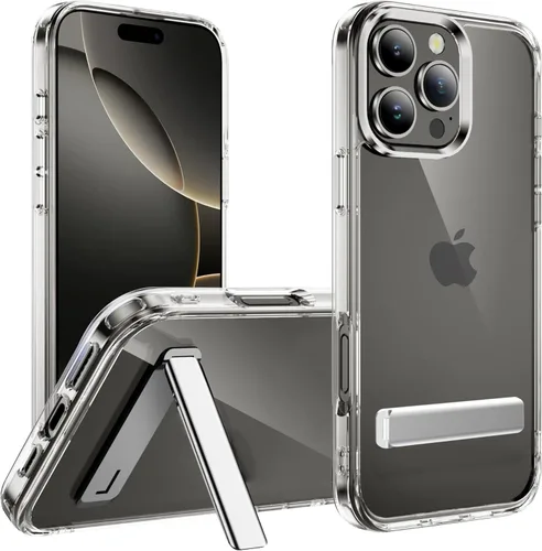 Vista 11 de CEDO - Funda con soporte para iPhone 12 Pro Max, ajustable en 3 direcciones con soporte de metal, parachoques de grado militar a prueba de golpes