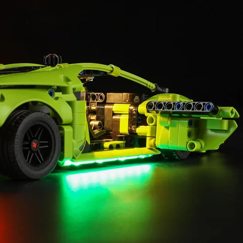 Vista 6 de BRIKSMAX Kit de iluminación LED para LEGO Lamborghini Huracán Tecnica – Compatible con Lego 42161 Technic Car Building Set– No incluye Lego Set