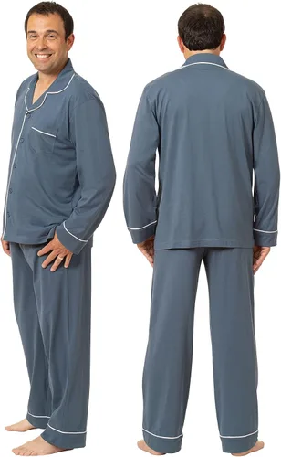 Vista 2 de PajamaGram Pajamas For Men - Mens PJs Sets, Classic, 100% Cotton