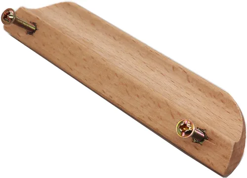 Vista 4 de Manijas de madera de 5 pulgadas, tiradores de cajón y armario, paquete de 4 unidades para armario y armario