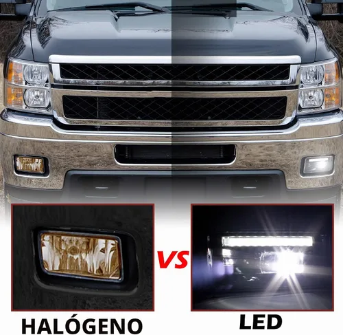 Vista 2 de Luz antiniebla LED con lámpara de conducción de parachoques DRL para Chevy Silverado 1500 2500HD 3500HD 2007-2014, Avalanche 2007-2011