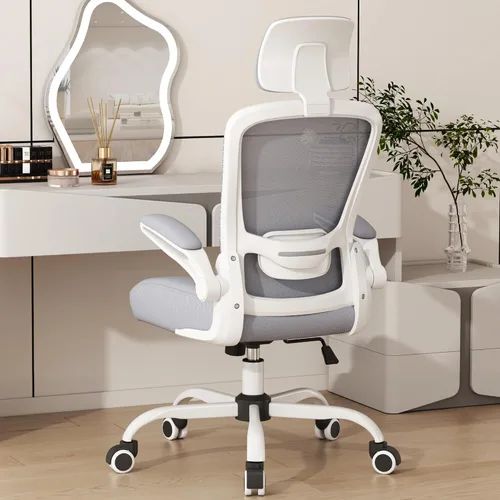 Vista 11 de Mimoglad Silla de Oficina, Silla de Escritorio Cómoda - Silla Ergonómica de Computadora de Respaldo Alto con Soporte Lumbar Ajustable