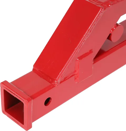 Vista 5 de Abrazadera en enganche de remolque Receptor de 2" Montaje en bola Bobcat Deere Tractor Cubo Rojo