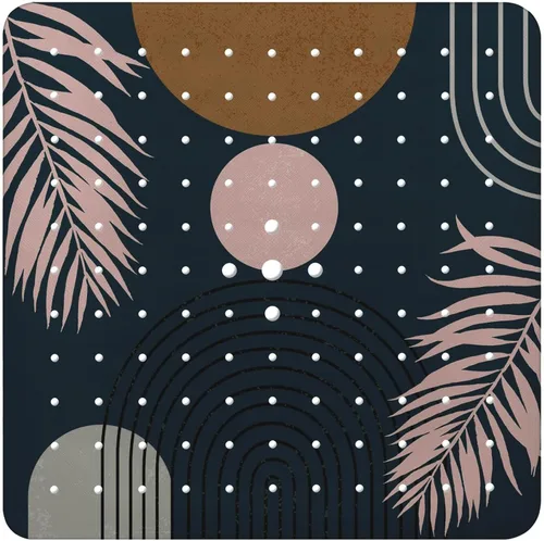 Vista 51 de Alfombra para Bañera Antideslizante, Alfombra Bohemia Cuadrada para Bañera y Piso de Ducha con Ventosas para Adultos, Niños y Ancianos, 21 x 21