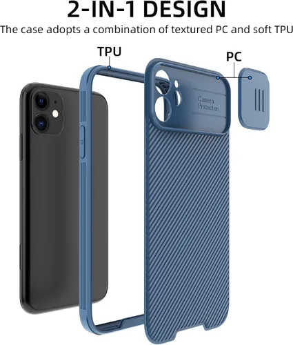 Vista 5 de Funda magnética diseñada para iPhone 11, [protección de grado militar y compatible con MagSafe], funda para iPhone 11 con funda para cámara, funda