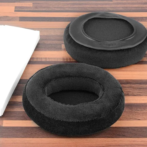 Vista 4 de Geekria Comfort - Almohadillas de repuesto de terciopelo compatibles con Sony, SteelSeries Arctis, Turtle Beach, Skullcandy, HyperX y otros