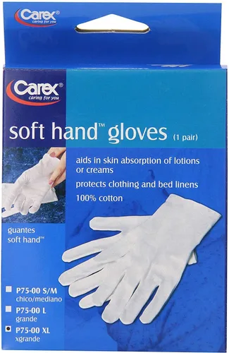 Vista 5 de Carex Health Brands - Guantes de algodón para manos suaves, talla XL