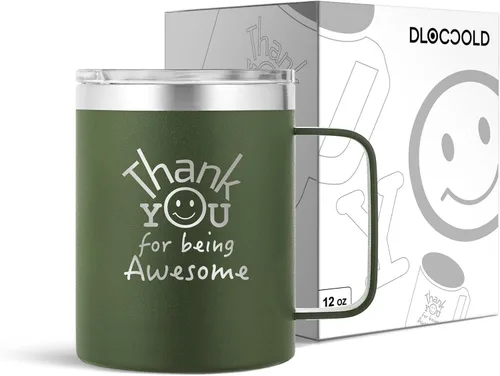 Vista 13 de DLOCCOLD Regalos de agradecimiento para hombres por ser impresionante taza para compañeros de trabajo, día de cumpleaños para mujeres