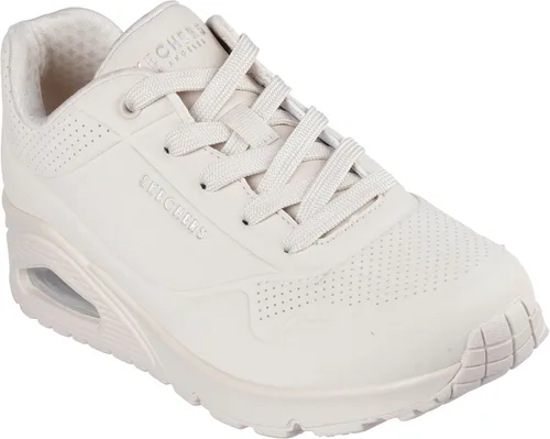 Vista 23 de Skechers Tenis UNO Stand on Air para mujer Tenis casuales, plantilla de espuma viscoelástica refrigerada por aire, amortiguación visible de Rojo